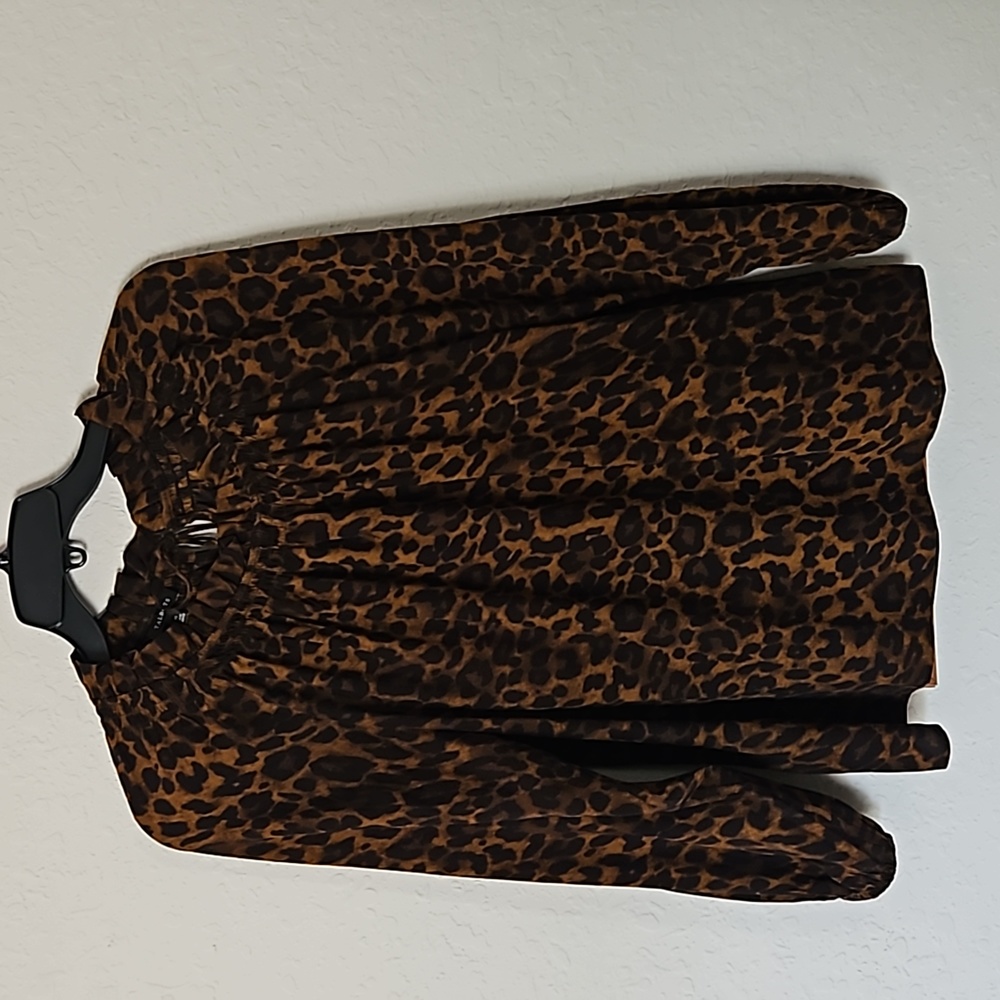 Leopard print Chiffon Blouse